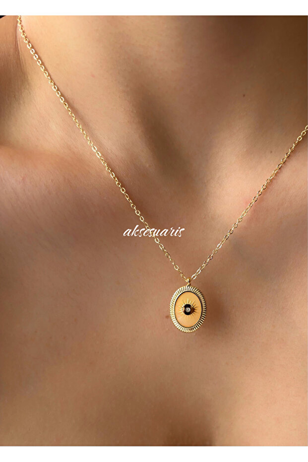 Zircon Stone Polar Star Gold Women's Necklace