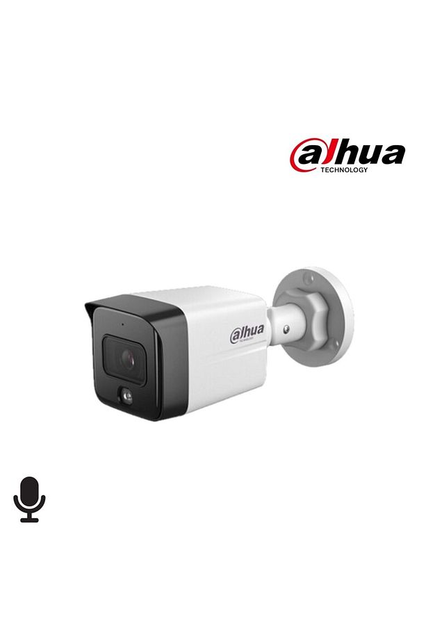 DH-IPC-HFW1230TC1-SA-0360B-S6 2MP Sesli Bullet Starligth IP Kamera - 1