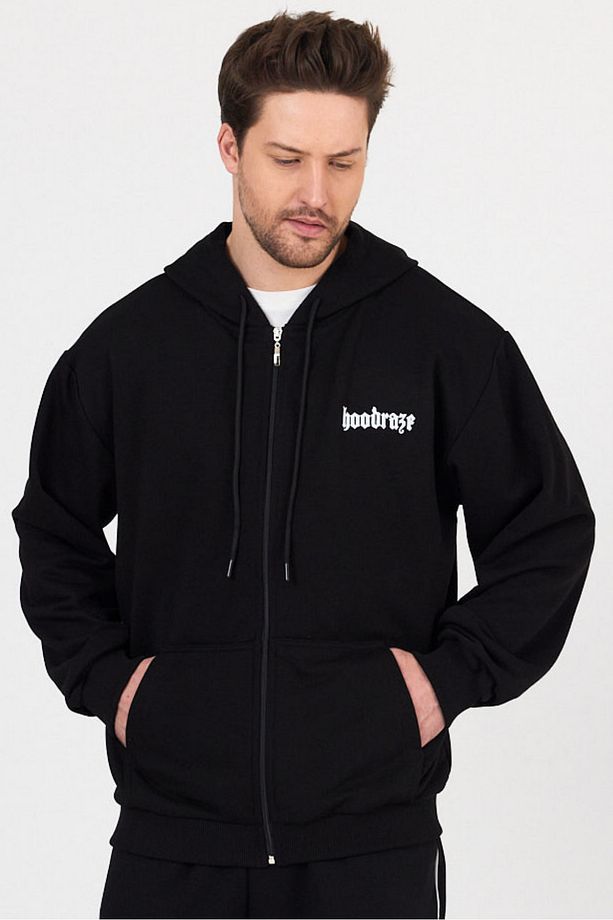 Erkek Basic Kapüşonlu Sweat - 1