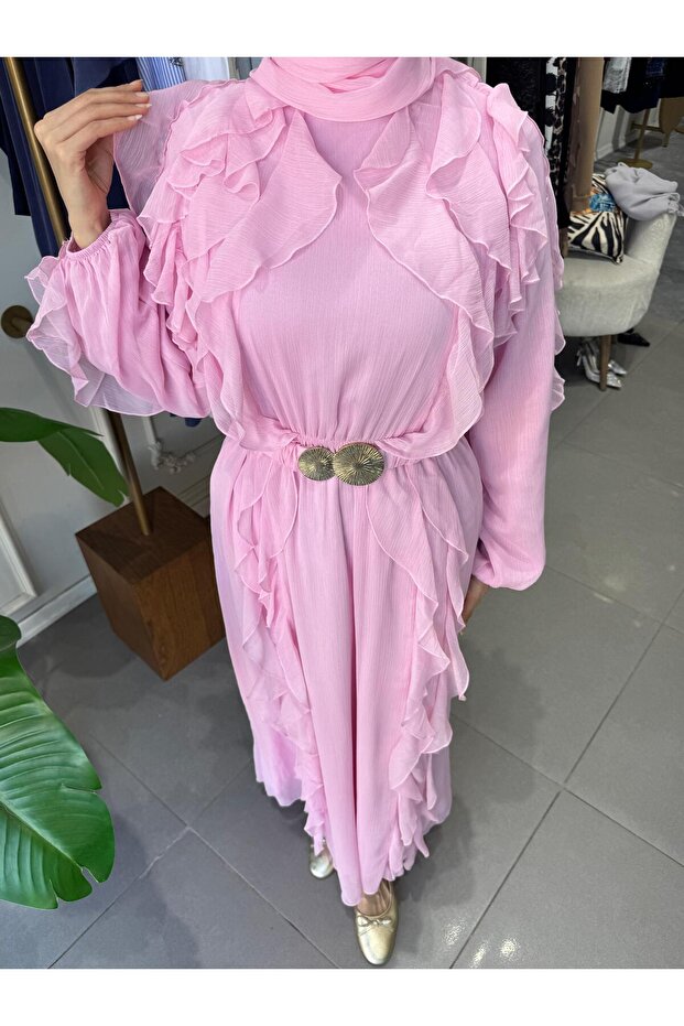 SPECİAL RUFFLE ELBİSE - 2