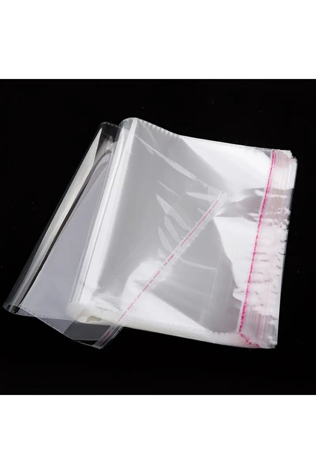 Ultra Mega Large Size 10 Pieces Transparent Gelatin Bag with Tape Shiny Dowry Bag 50X75 cm