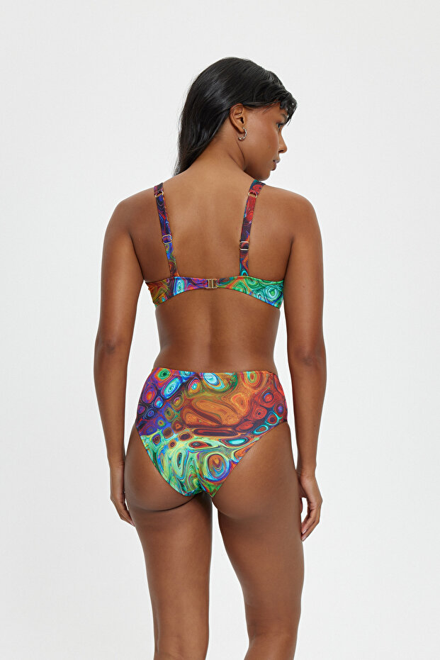 Bikini Set - Red - Patterned - 3