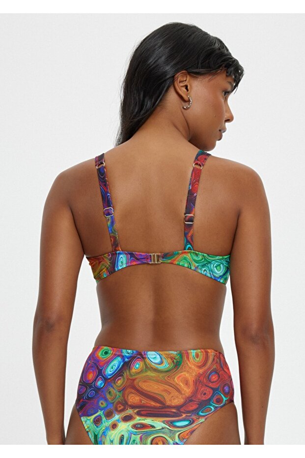 Bikini Set - Red - Patterned - 4