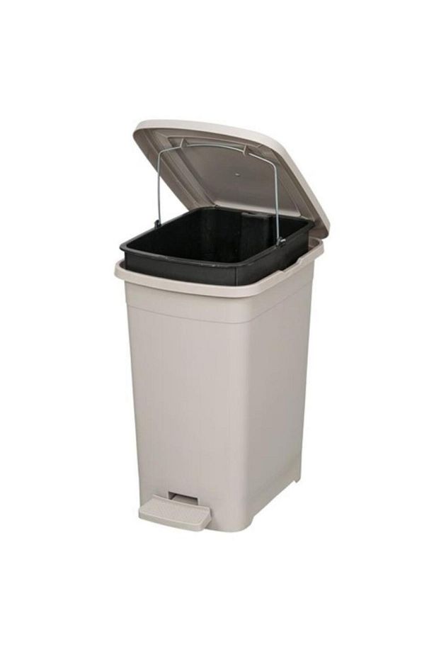 ELF-İ342 Slim Pedallı Plastik Çöp Kovası İç Kovalı 25 lt - 1