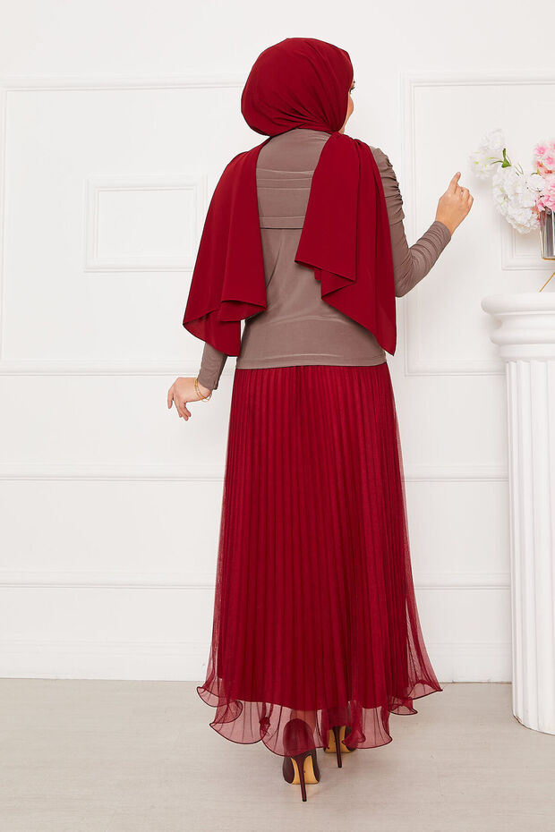 Önü Drapeli Sandy Bluz - 5