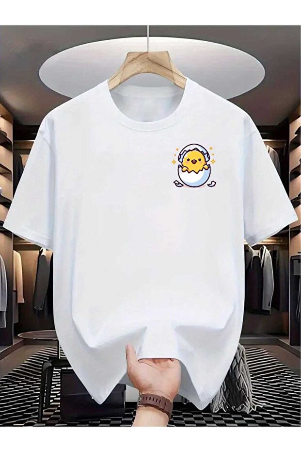 Unisex Crew Neck Oversize Cotton T-Shirt