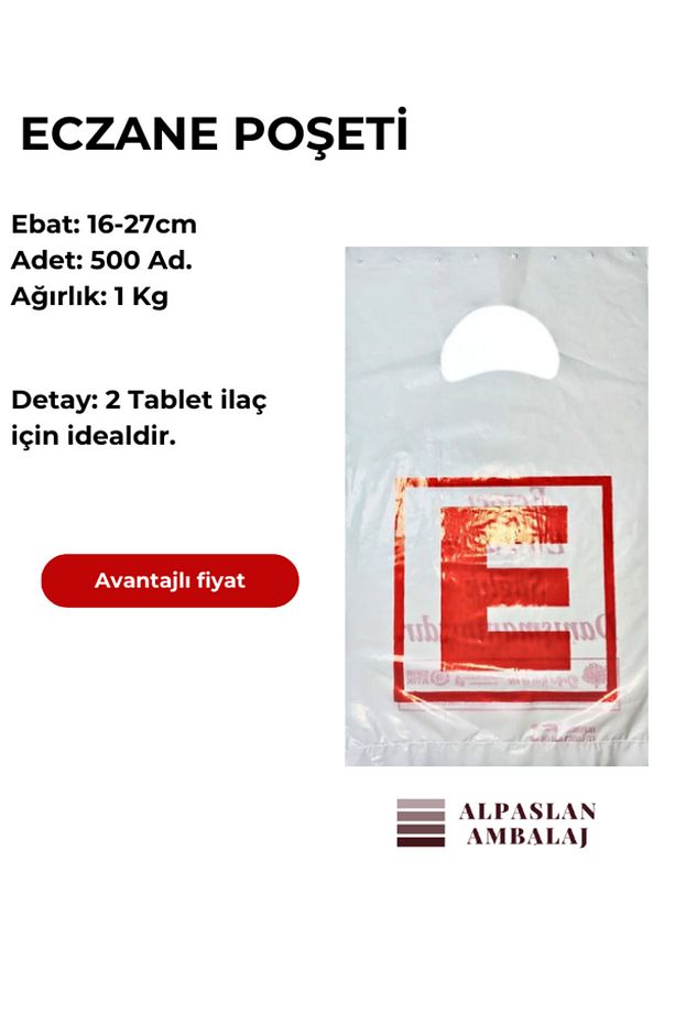 16-27 Eczane Poşeti 500adet 1kg - 1