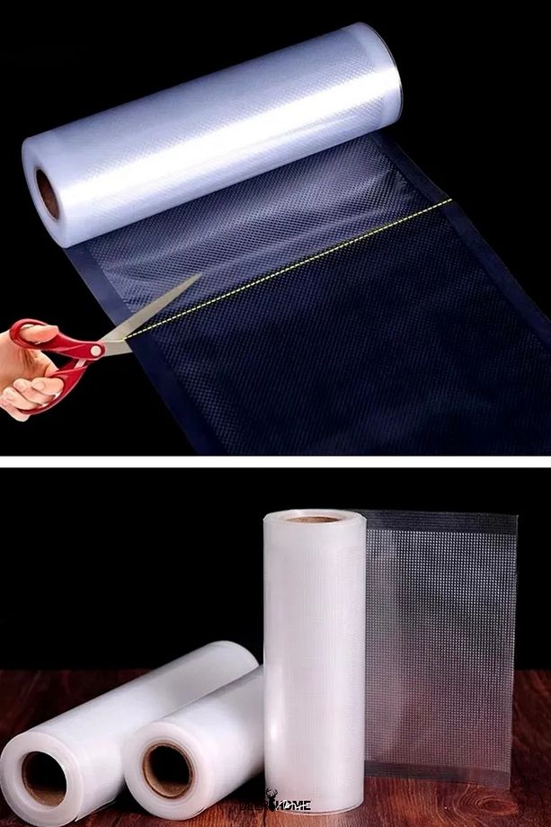 20cm X 5m Rulo Tırtıklı Vakum Makinesi Poşeti Vakum Poşeti - 3