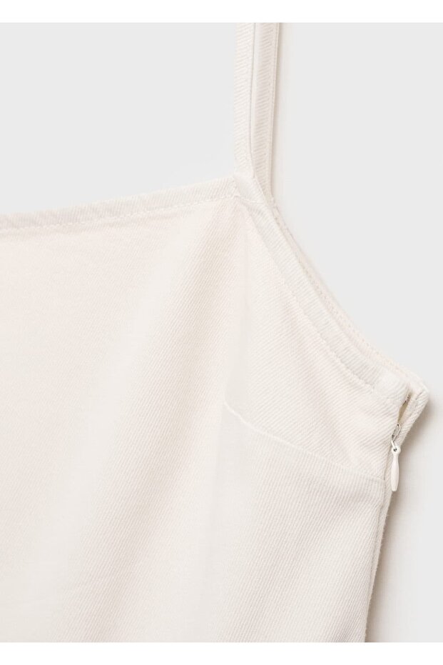 Kısa kot jile elbise - 5