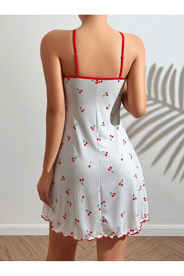 Nightgown Cherry Patterned - 3