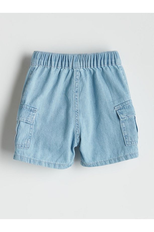 LCW baby Beli Lastikli Erkek Bebek Jean Şort - 2