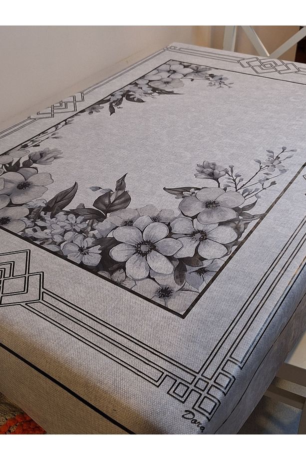 DORA PANO Elyaf Tabanlı Pvc Muşamba - Desenli Silinebilir 120 X 155 Hazır Masa Örtüsü - 3