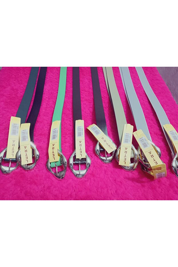 Faux Leather Belt Average Size 100 cm Width 2.2 cm