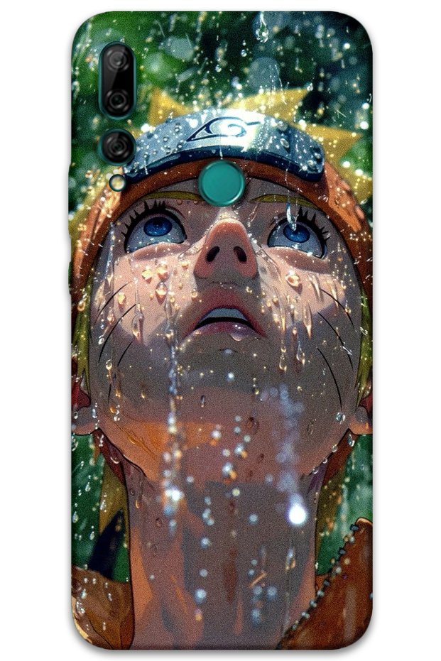حافظة هاتف بنمط الرسوم المتحركة المتوافقة مع هاتف Huawei P Smart Z + واقي شاشة - 5750