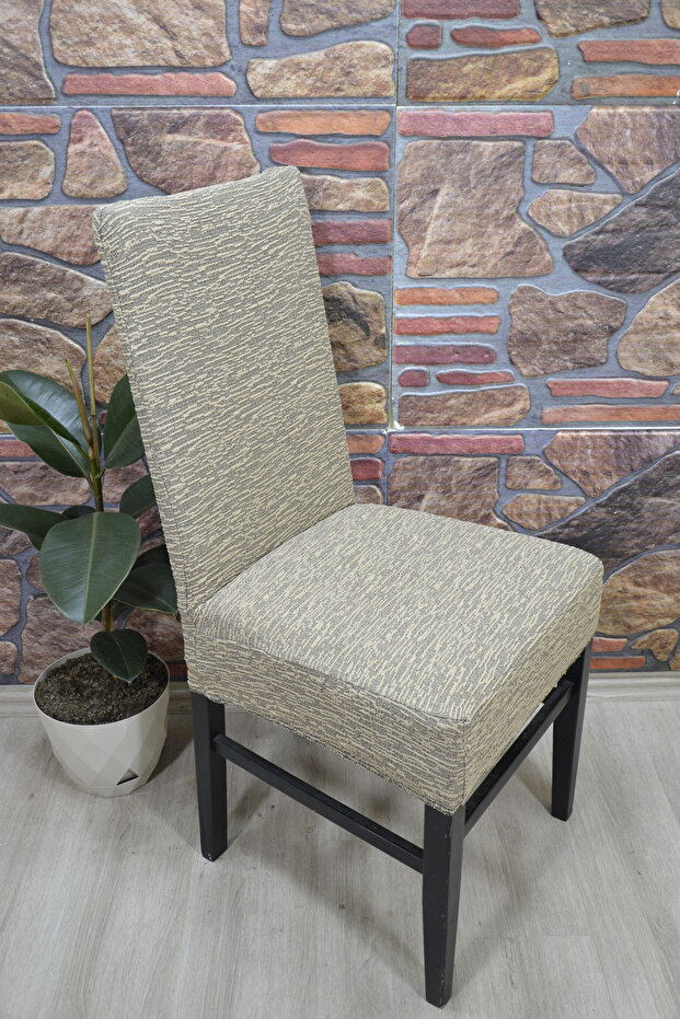Straight Chair Cover, Jacquard Fabric