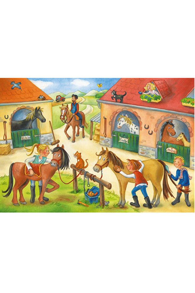 2x12 Parça Puzzle At Çiftliği 051786 - 3