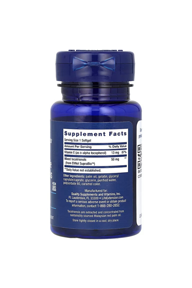 Super Absorbable Tocotrienols, Vitamin E as D-Alpha tocopherol, Hair Growth 60 Softgels - 2