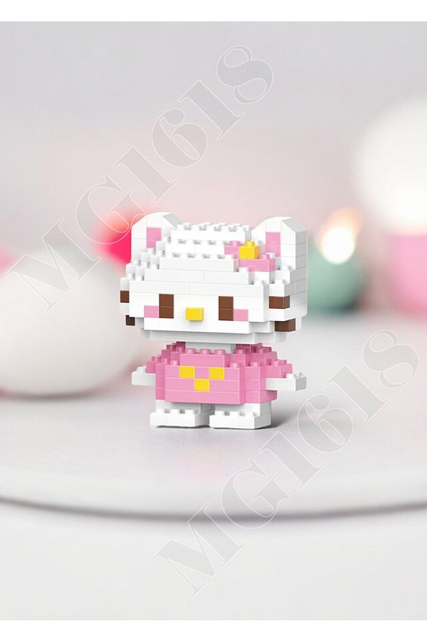 Sanrio Hello Kitty Bricks Karakter Figürü 3D Yapboz Puzzle Yapı Oyuncakları - 1
