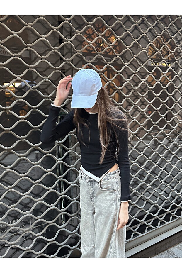 Adjustable Basic Unisex White Plain Sports Hat