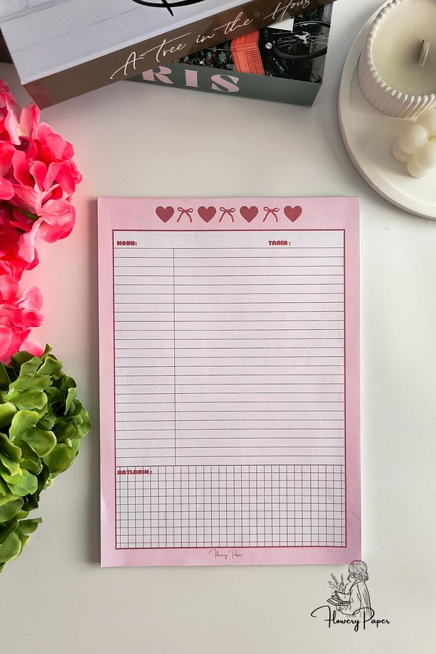 A4 Notepad - Memopad,Check List ,Bloknot ,Not kağıdı, Okul Defteri - 3
