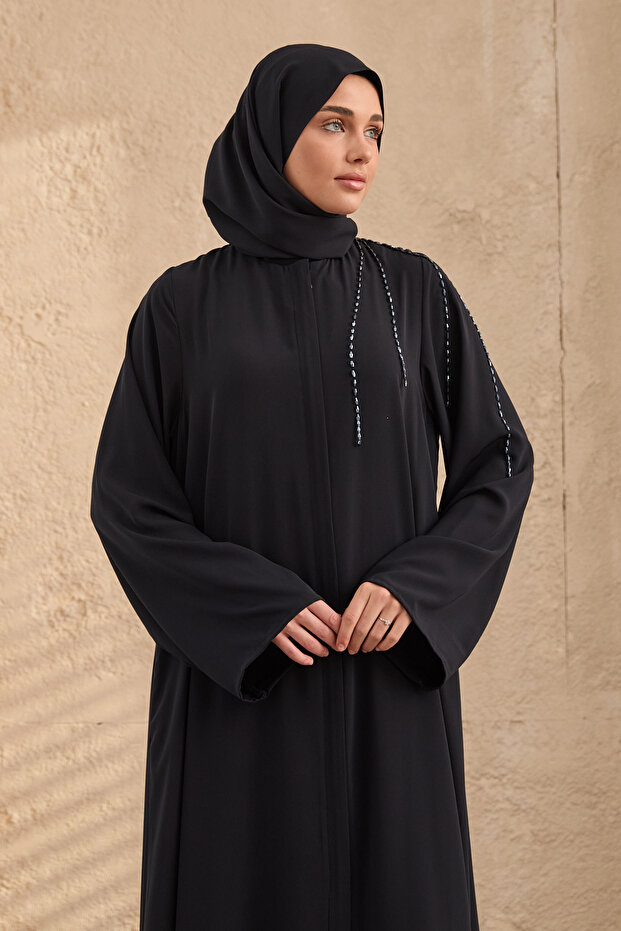 omuzda el işlemeli ferace - 5