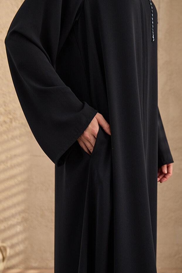 omuzda el işlemeli ferace - 4