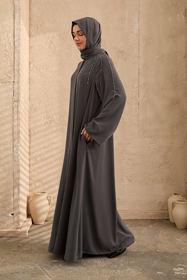 omuzda el işlemeli ferace - 3