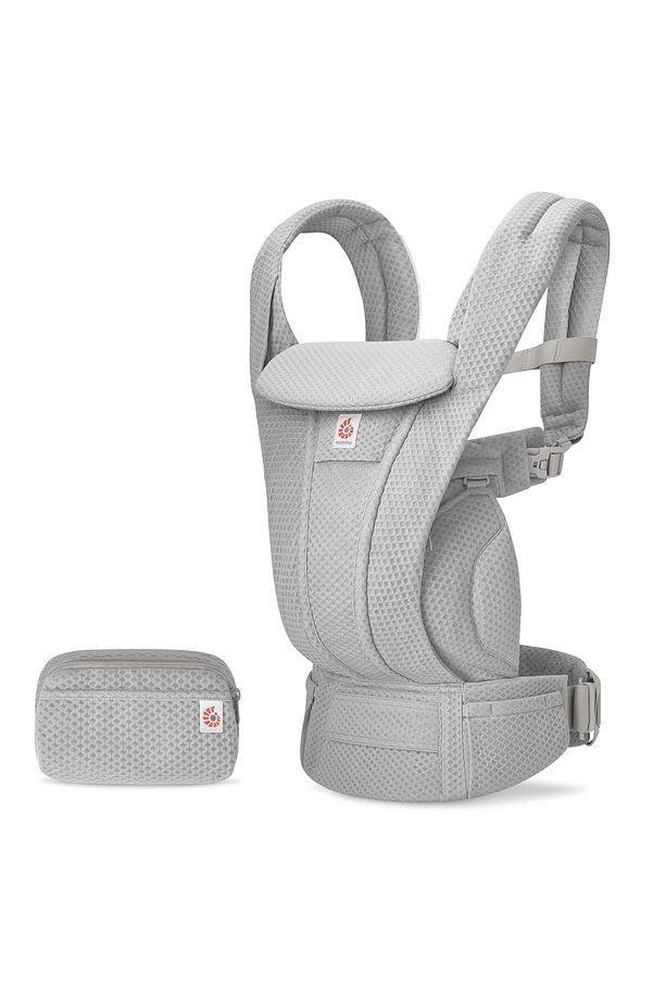Omni Deluxe Mesh (pearl grey) , 4 farklı taşıma pozisyonlu kanguru , 0-4 yaş için - 1