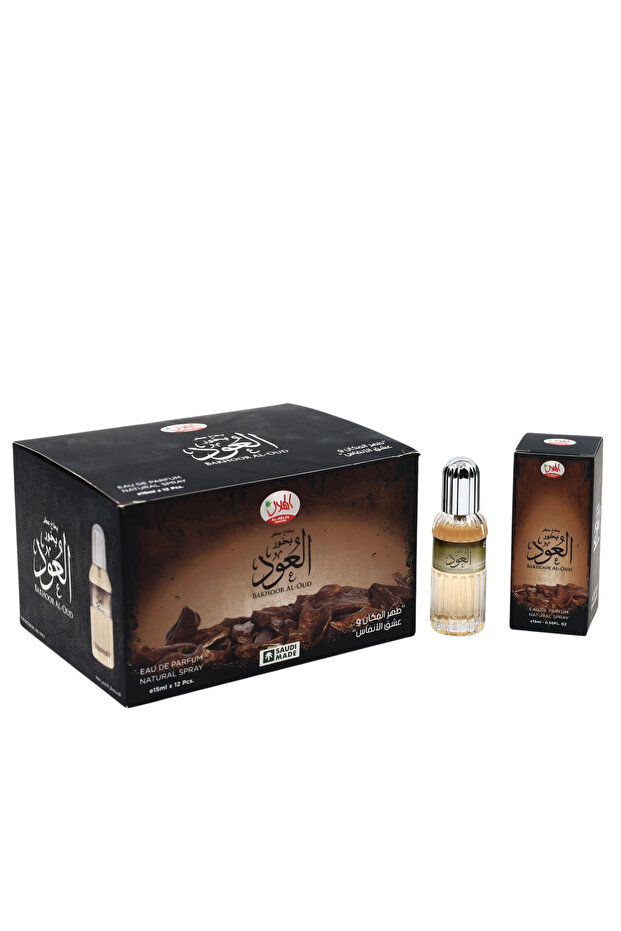 عطر بخاخ بخور العود — توزيعات | 15 مل | باكت 12 حبة