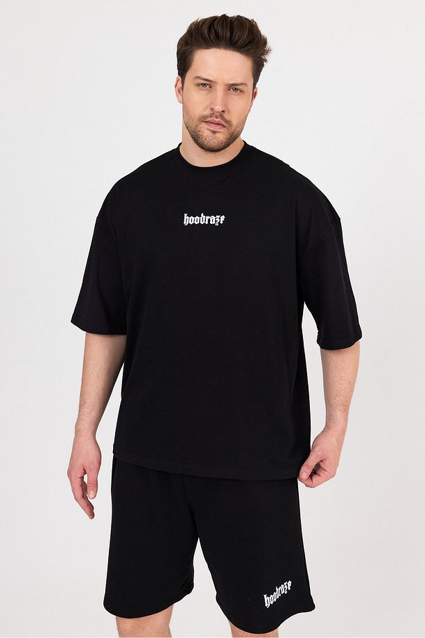Erkek Basic Paça Baskılı Şort - 4