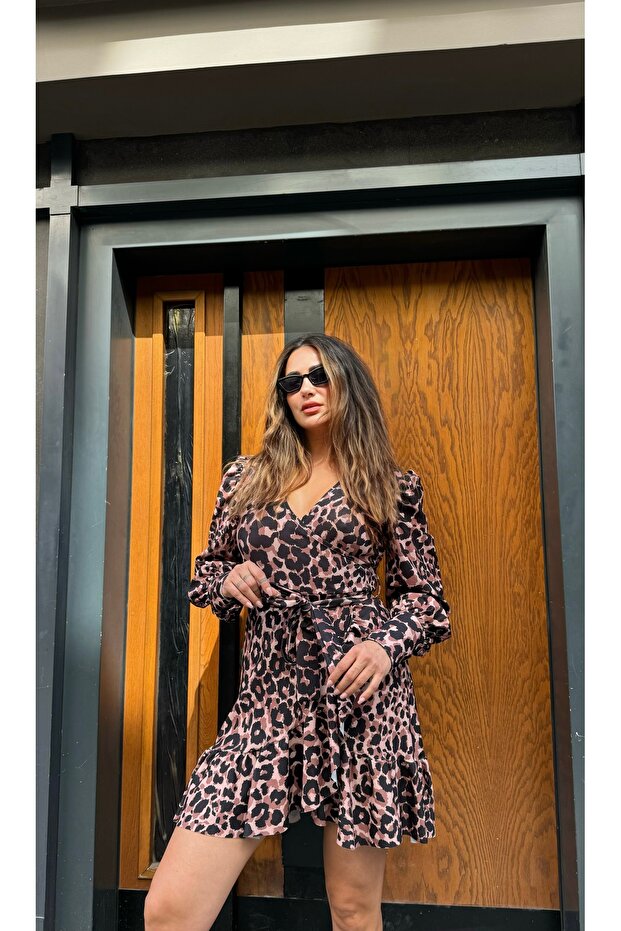 Leopar elbise - 1