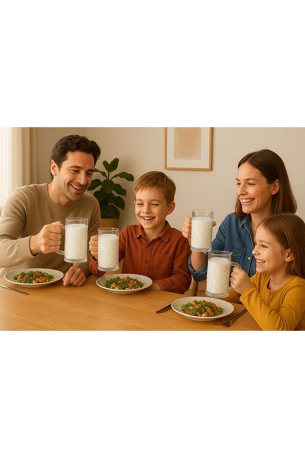 6 Adet Polikarbon Kırılmaz Bardak 500 ml, Ayran Bardağı, Bira Bardağı, Su Bardağı (Cam Değildir) - 5