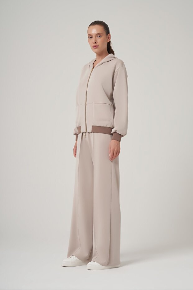 Çift Taraflı Kapüşonlu Mont - 5