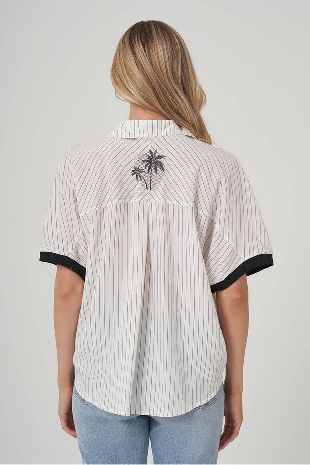 Bel Bağcıklı Oversize Gömlek - 4