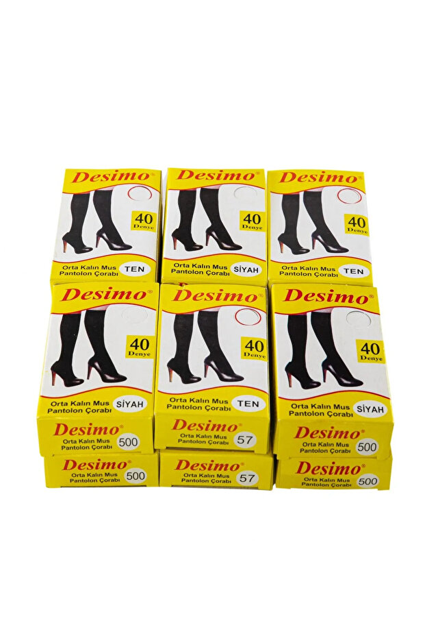 عشرة جوارب للركبة سميكة متوسطة الحجم، عبوة من 6 قطع - 1