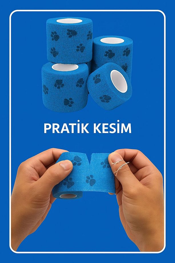 3 Metre Yeni Nesil Kendinden Yapışkanlı Hijyenik Kullan At Yürüyüş Ve Sağlık Bandı - 4