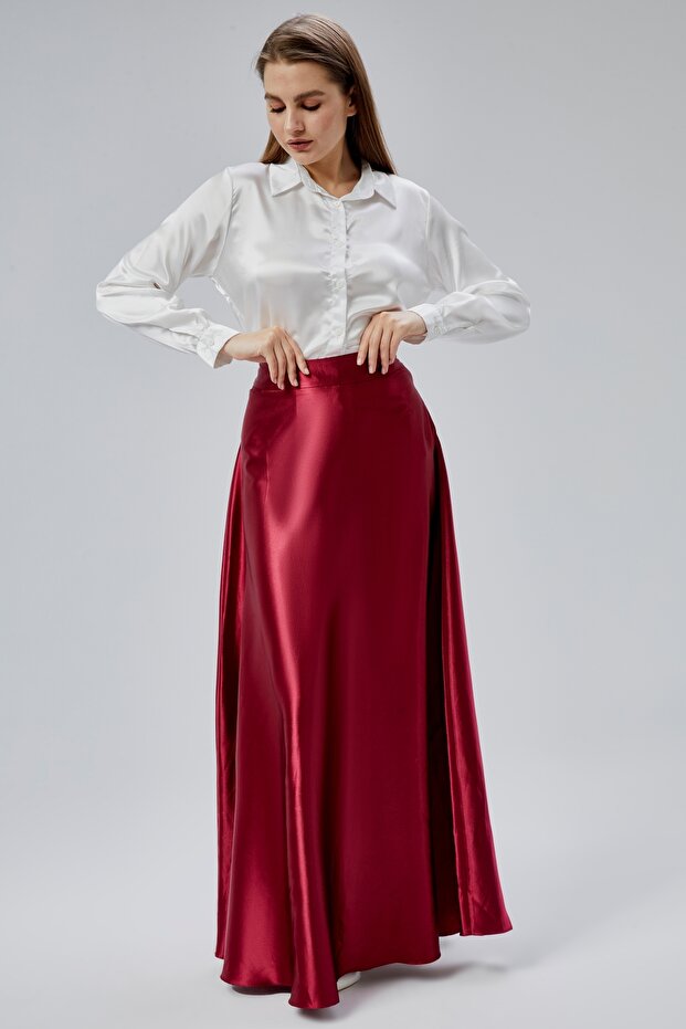 Satenska duga suknja Gode - 1