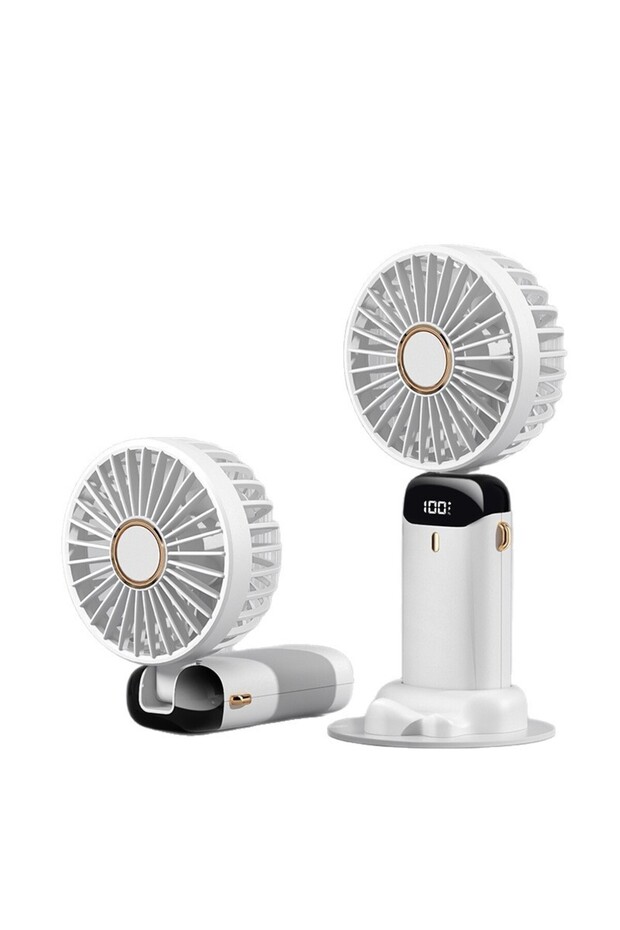 Şarjlı Masa El Boyun Ve Seyahat Vantilatörü Taşınabilir A+Kalite Yüksek Şarj Kapasiteli Mini Fan - 2