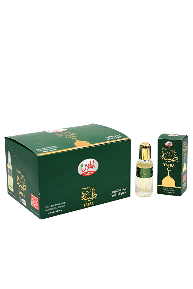 عطر بخاخ طيبة — توزيعات | 15 مل | باكت 12 حبة