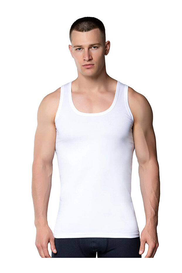 Silver 3001 6 Pack Cotton Combed Men's Undershirt