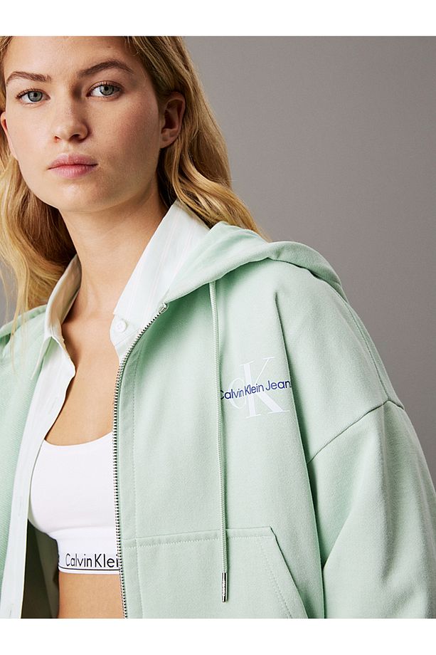 Monogram Logo Zip Hoodie - 3