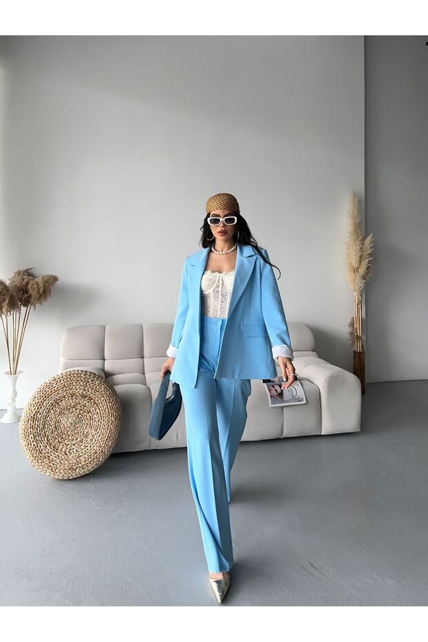 Blazer Jacket Pants Two-Piece Set - 5