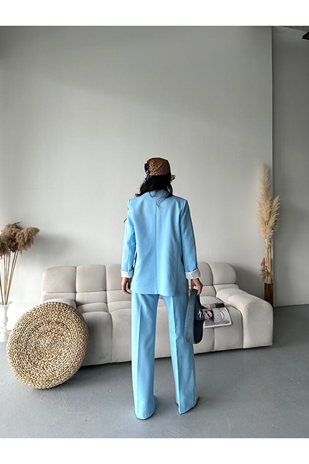 Blazer Jacket Pants Two-Piece Set - 7