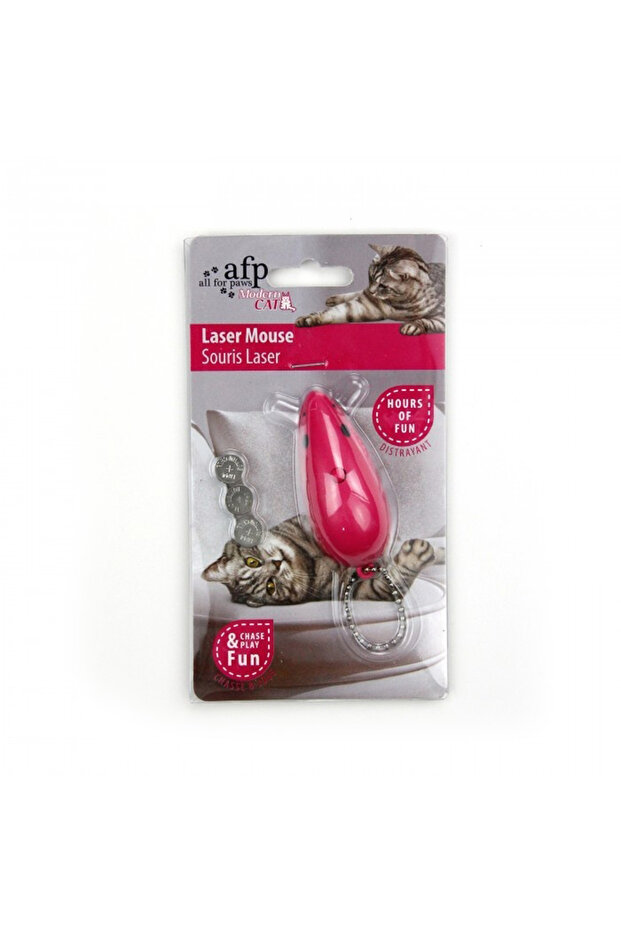 Laser Mouse Cat Toy - 8cm - Pink