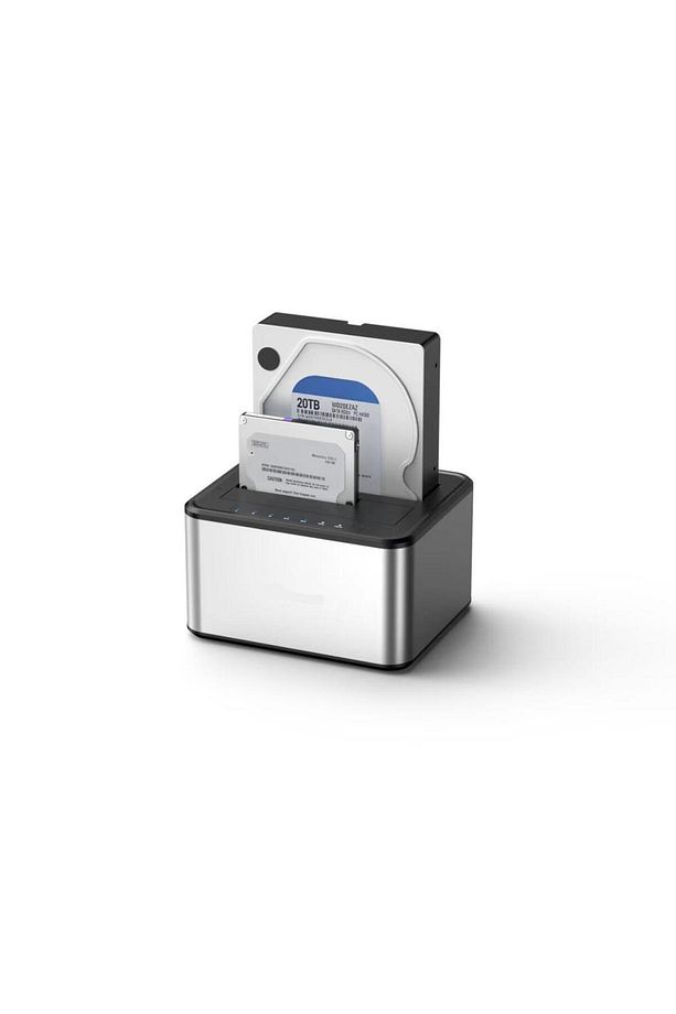 2.5 / 3.5 Sata HDD SSD Kopyalama Özellikli Harddisk Dock Stand CDG-DOC-404 - 1