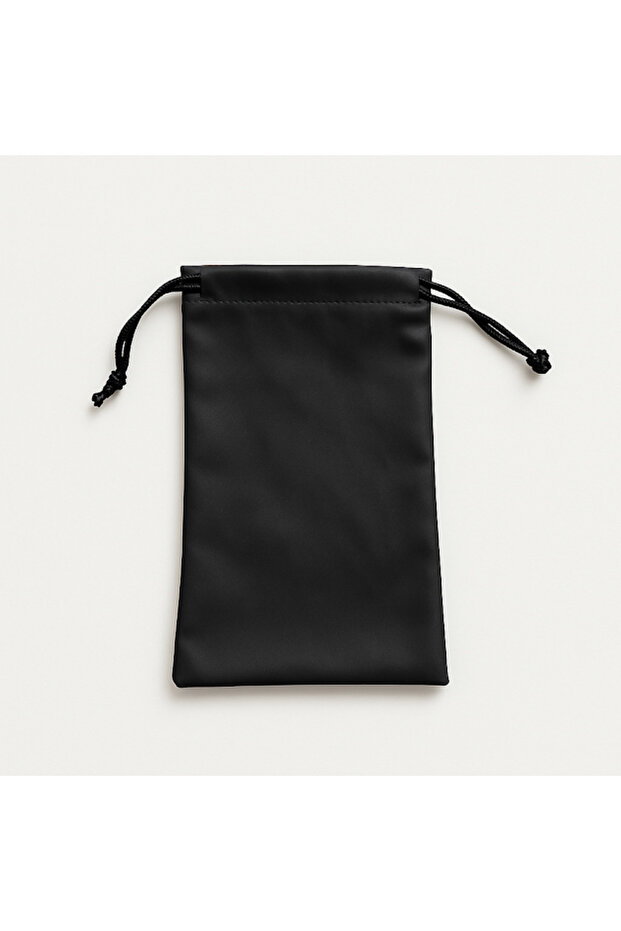 Glasses Case, With String, Pouch Case, Black - 1