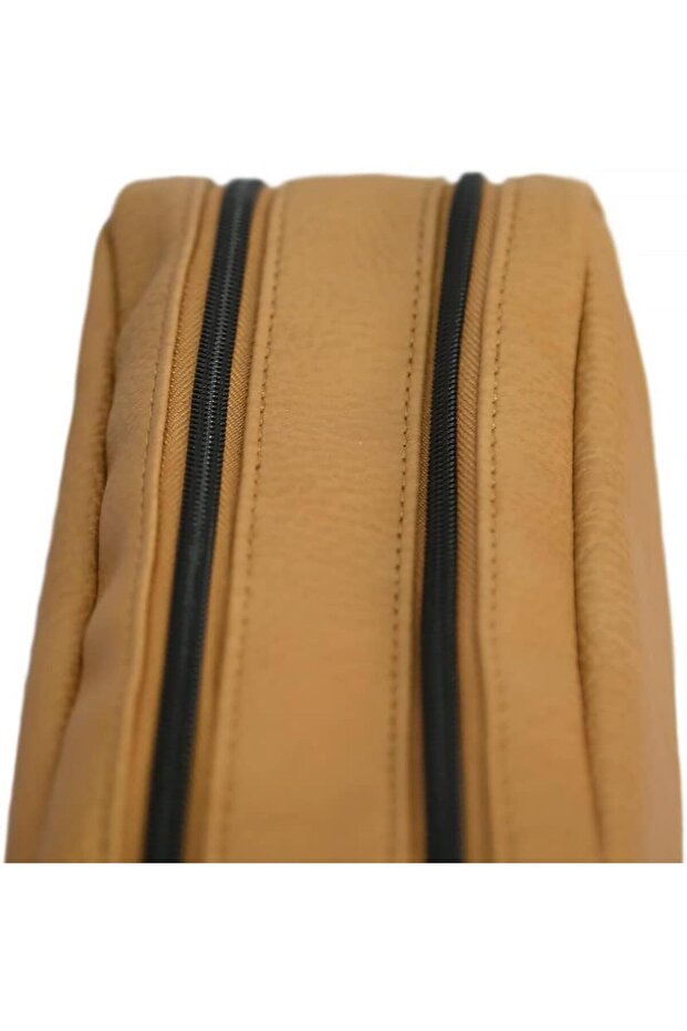 حقيبة أدوات الزينة، لون بني - 4