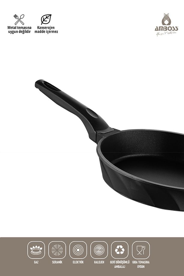 Kuvars 2 Parça Döküm Titanyum Kaplama Tava Seti 18-22 cm - 2