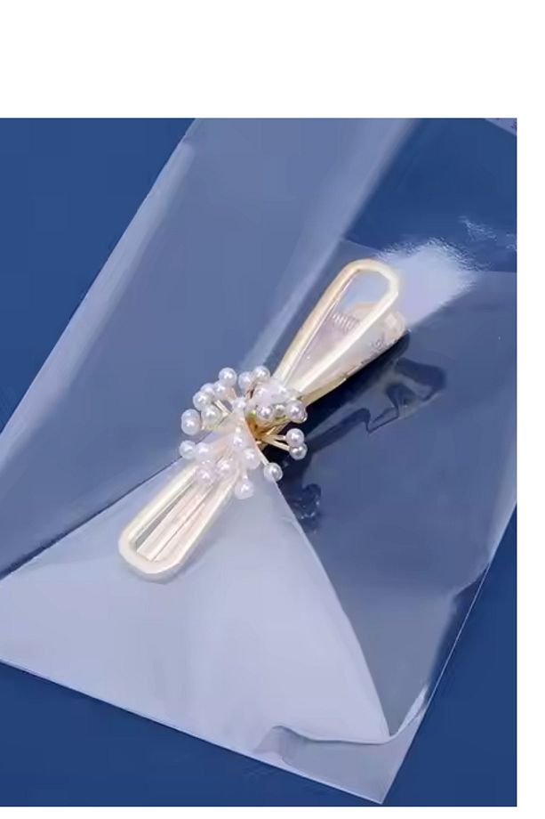 Premium 100 Adet 10x20 Bantlı Jelatin Şeffaf Yapışkanlı Parlak Poşet Opp Torba - 6