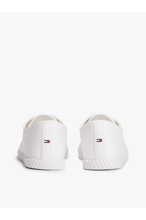 Logolu Şık Görünümlü Bağcıklı Canvas Kadın Sneaker - 6